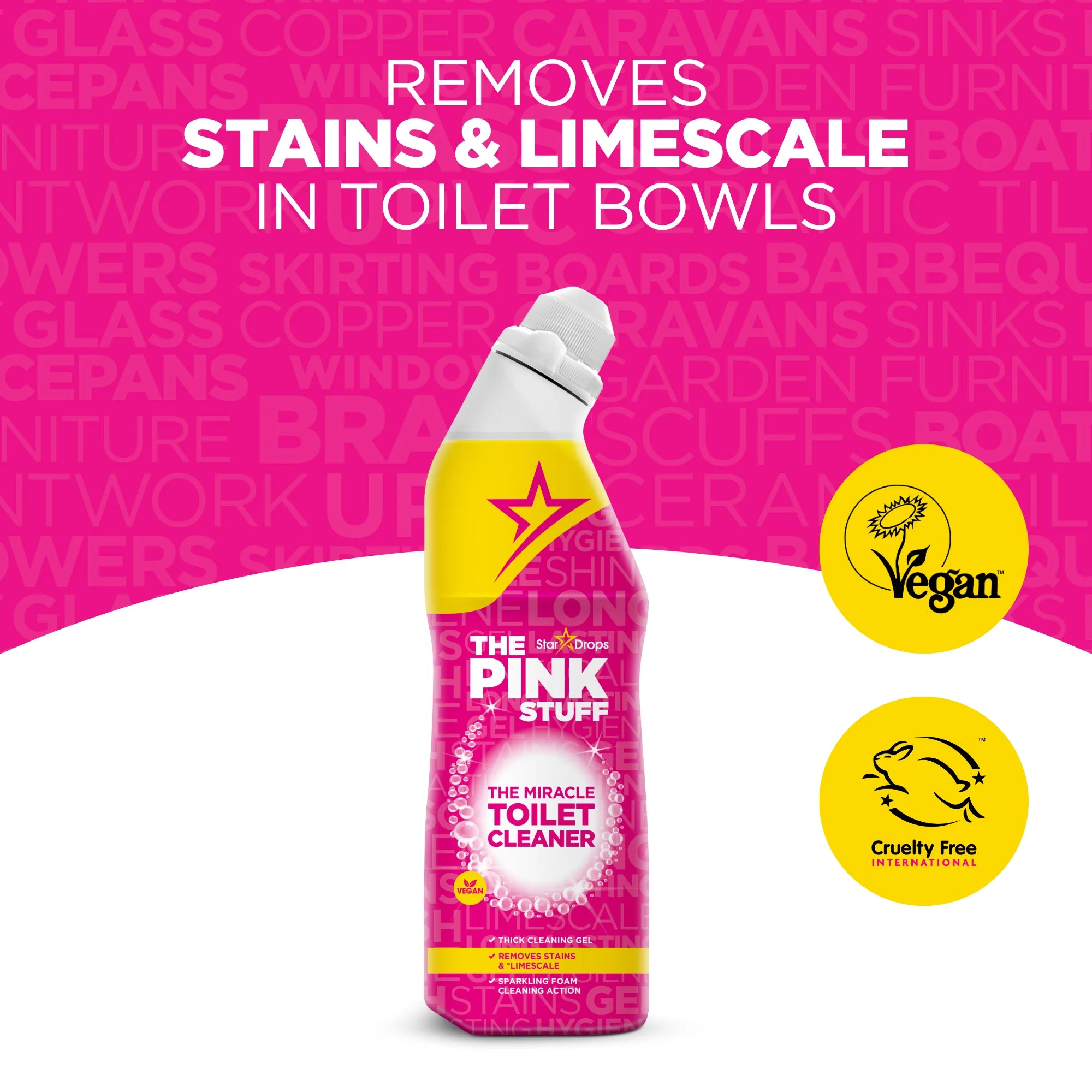 The Pink Stuff Miracle Toilet Cleaner Gel