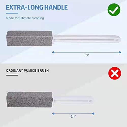 Pumice Stone Toilet Bowl Cleaning Brush (2-Pack)
