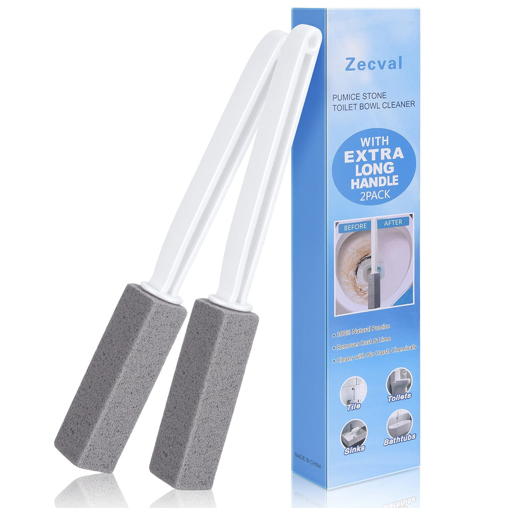 Pumice Stone Toilet Bowl Cleaning Brush (2-Pack)