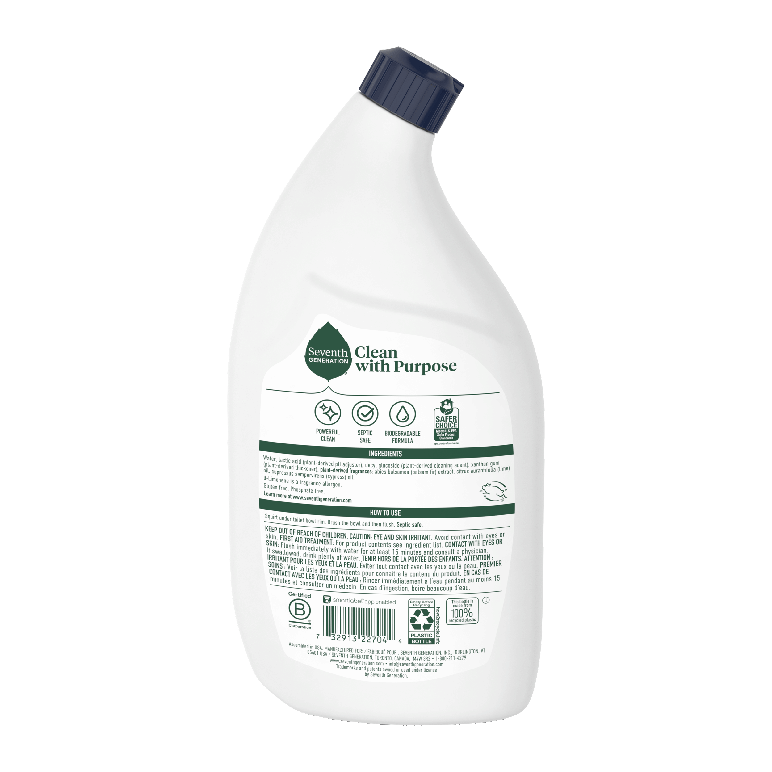 Seventh Generation Toilet Bowl Cleaner – Emerald Cypress & Fir