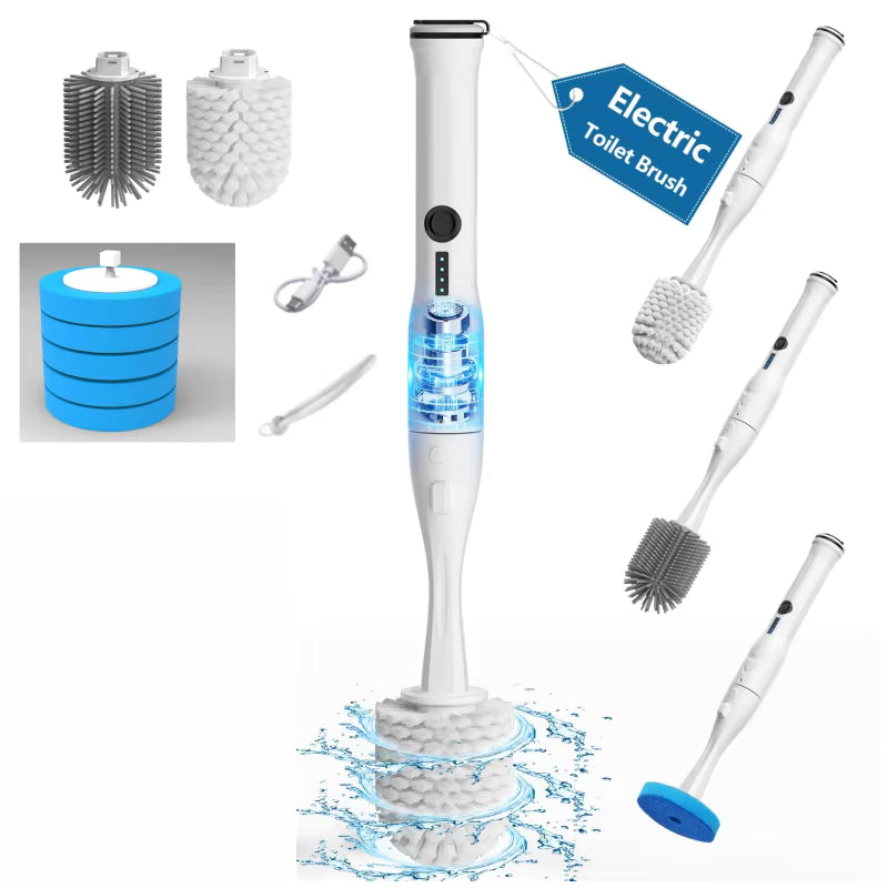Electric Spinning Toilet Brush with Holder