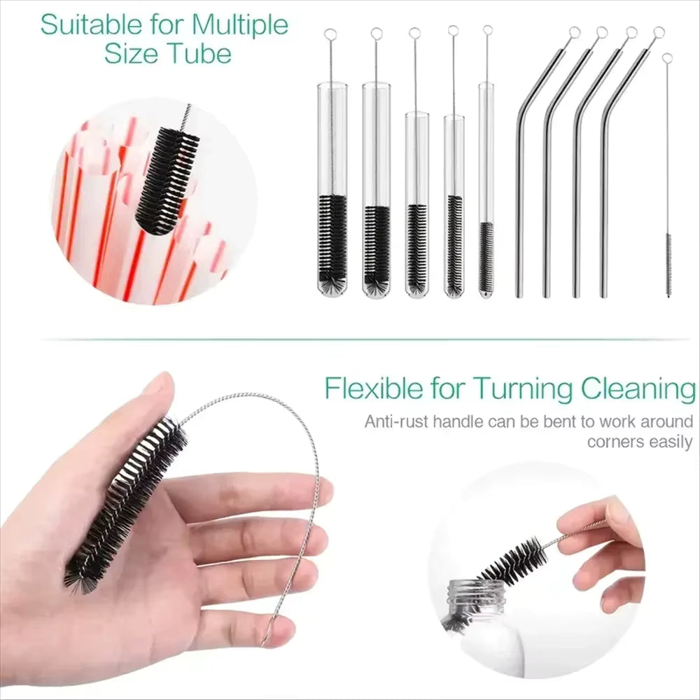 10-Piece Bottle & Straw Cleaning Brush Set