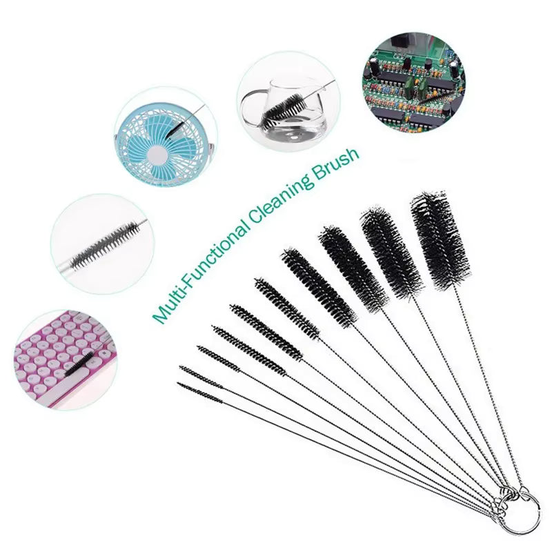 10-Piece Bottle & Straw Cleaning Brush Set